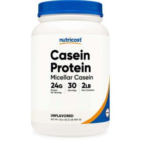 Nutricost Casein Protein Powder 2lb - Micellar Casein (Unflavored)