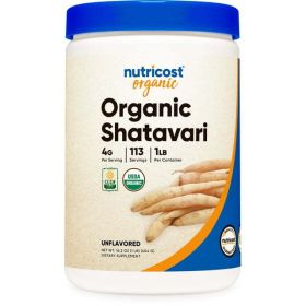 Nutricost Organic Shatavari Powder 1 LB - Non-GMO, Gluten Free Supplement