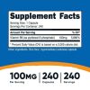 Nutricost P5P Vitamin B6 Supplement 100mg, 240 Capsules - Non-GMO, Gluten Free