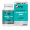 Qunol Magnesium Capsules (120 Count), High Absorption, 420mg, Extra Strength, Bone, Nerve, and Muscle Health Supplement